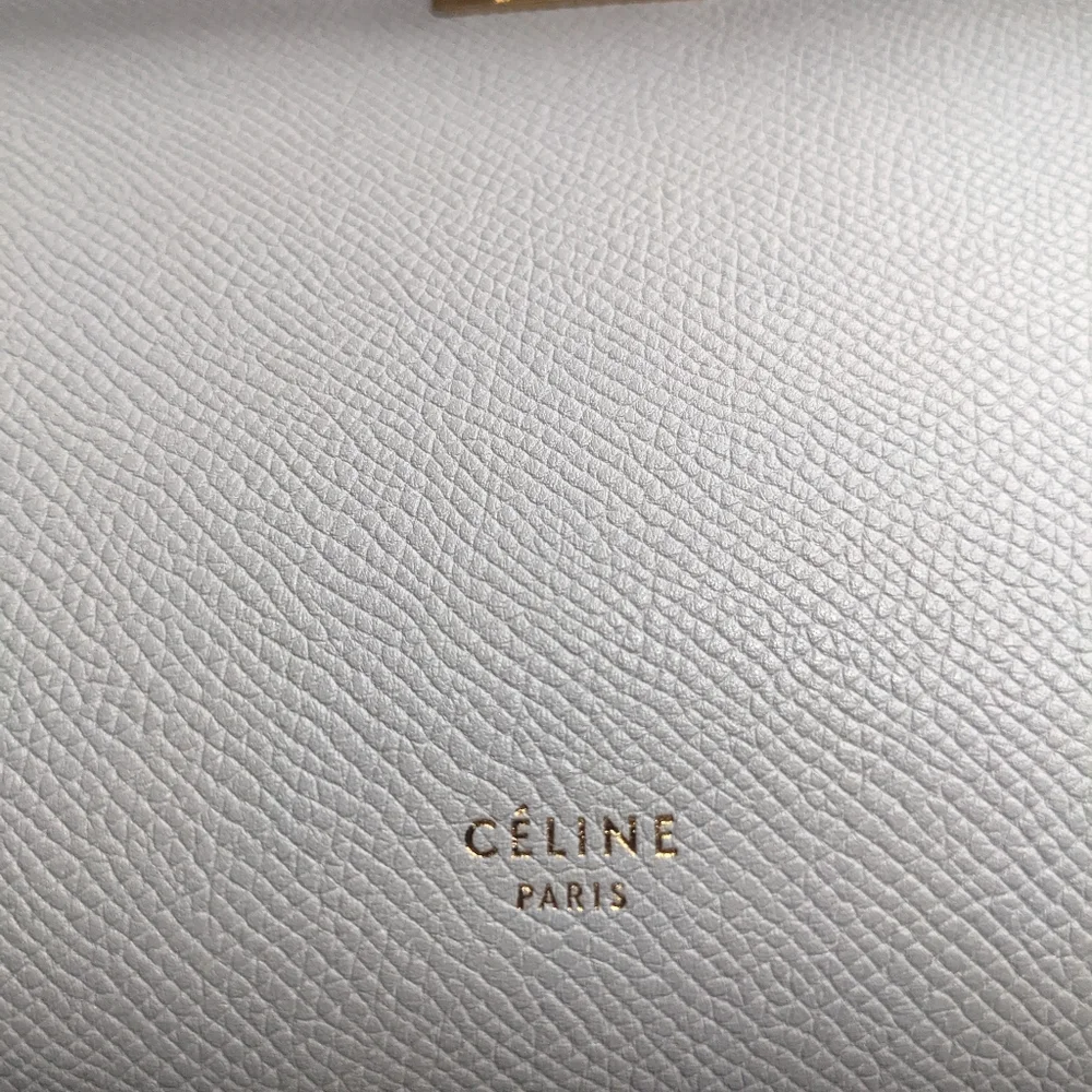 Celine Grey Grained Leather Micro Belt Bag Satchel - Picture 11 of 11